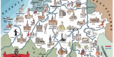 Belgio attrazioni turistiche mappa