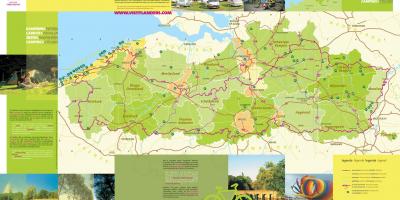 Belgio campeggi sulla cartina