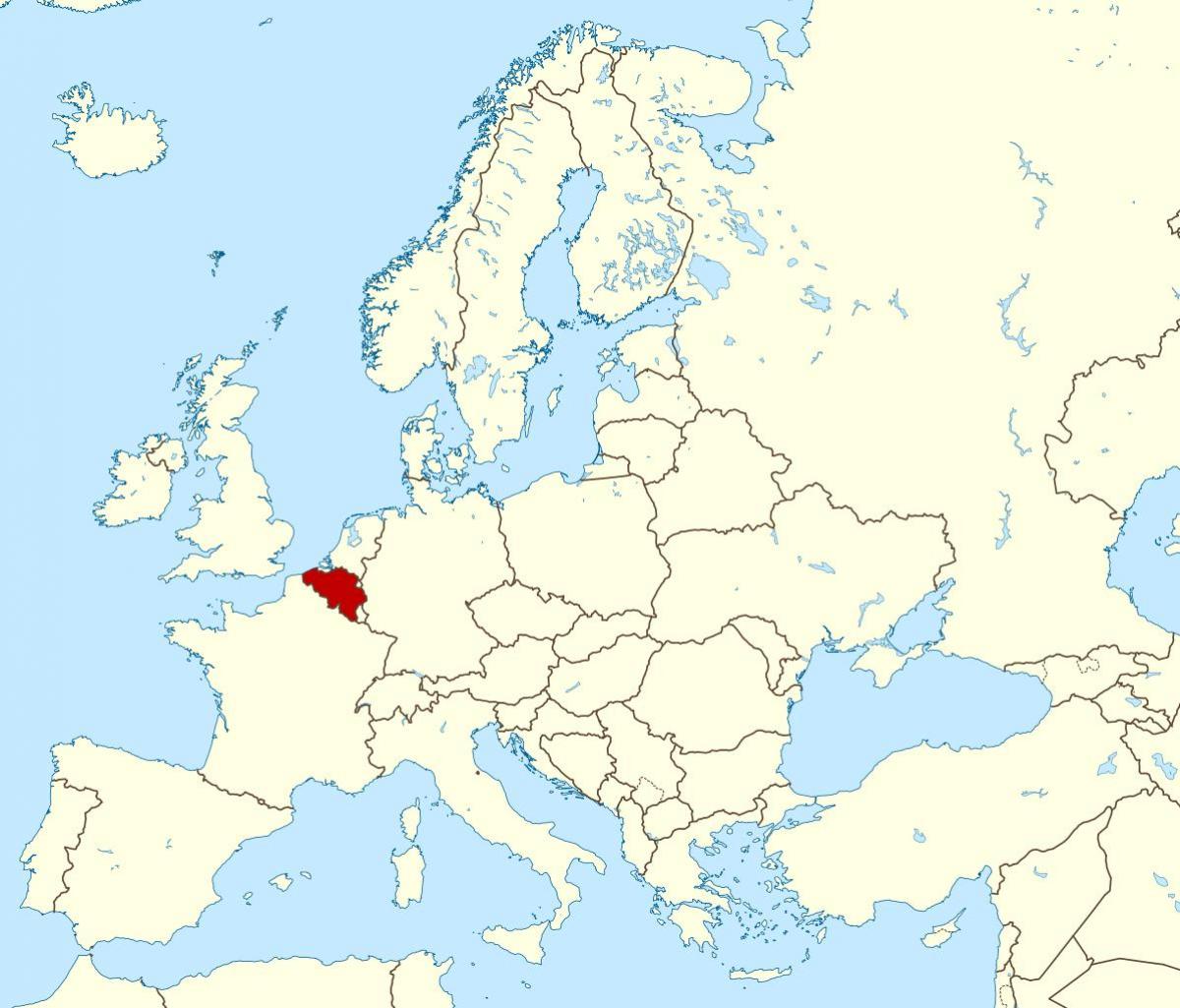 Mappa di Belgio posizione