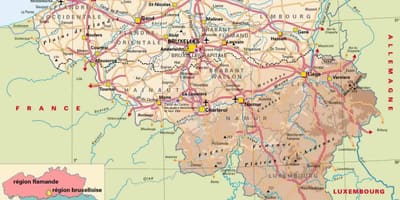 Mappa delle ardenne, Belgio