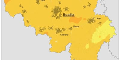 Mappa di Belgio clima