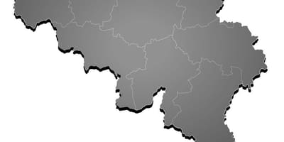 Mappa di Belgio vettoriale